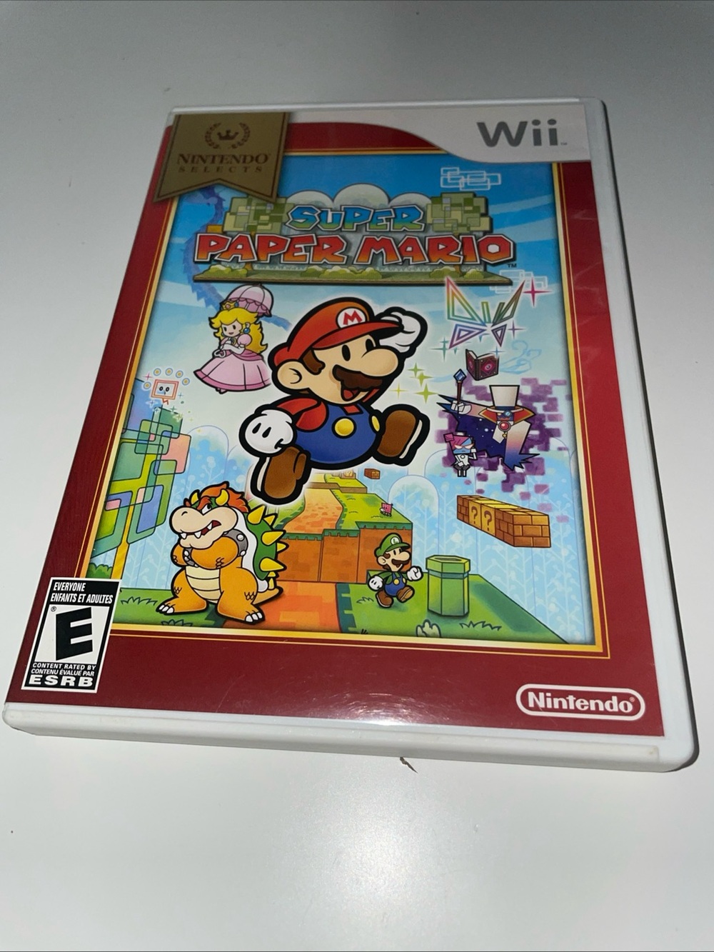 Super Paper Mario (Nintendo Selects Wii, 2007) Complete CIB w/Manual